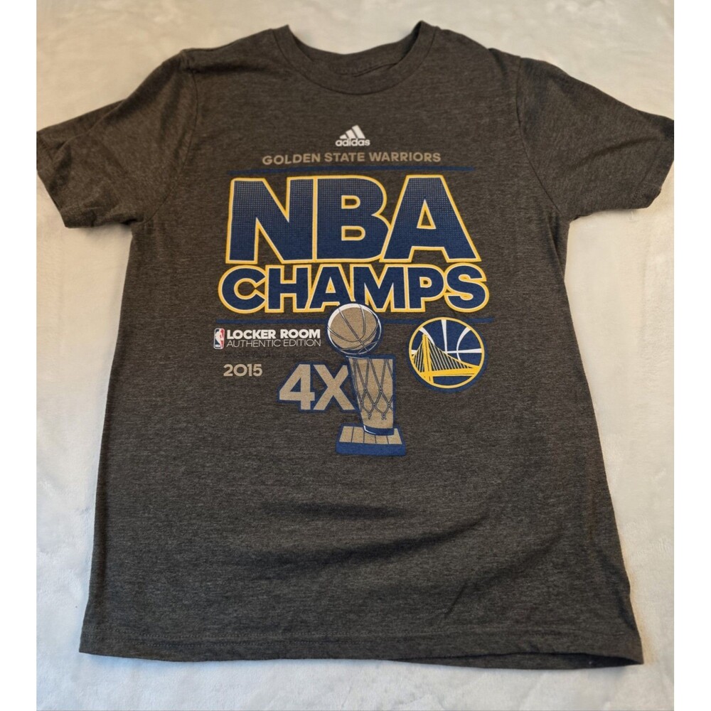Adidas Golden State Warriors‎ 2015 4x NBA Championship Shirt Kids 14/16